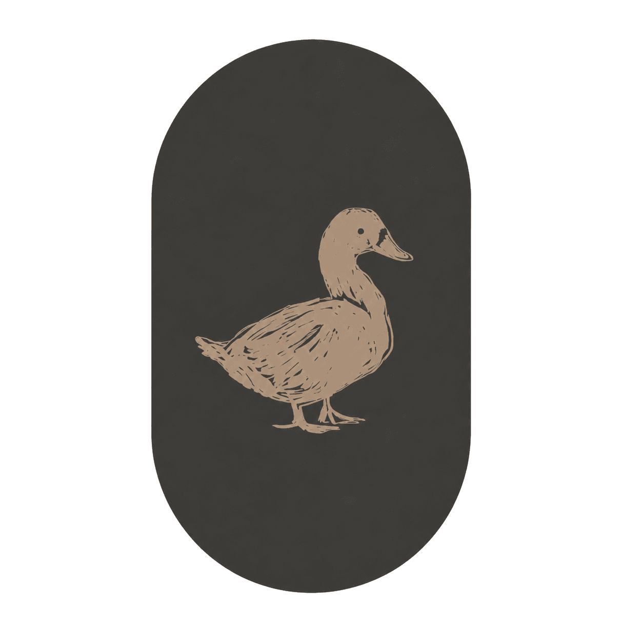 Hand-drawn duck badge